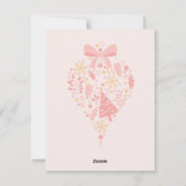 Whimsical Merry Christmas Wenskaart Feestdagenkaart (Achterkant)