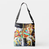 Whimsical Merry Go Round Carousel Horse Crossbody Tas (Achterkant)