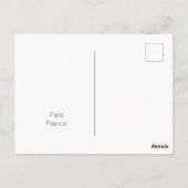 Whimsical Merry Go Round Paris Frankrijk Briefkaart (Achterkant)