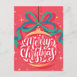 Whimsical Merry kerst | Kerstmis Briefkaart