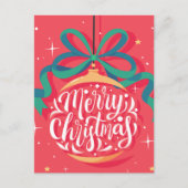 Whimsical Merry kerst | Kerstmis Briefkaart (Voorkant)