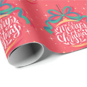 Whimsical Merry kerst | Kerstmis Cadeaupapier (Rol Hoek)