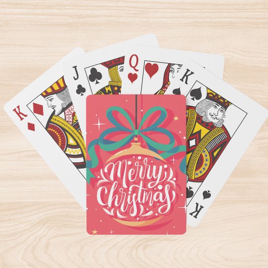 Whimsical Merry kerst | Kerstmis Pokerkaarten