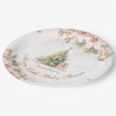 Whimsical Merry Little Baby shower Roze goud Papieren Bordje (Gekanteld)