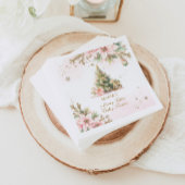 Whimsical Merry Little Baby shower Roze goud Servet