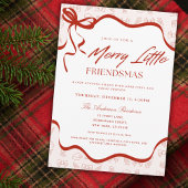 Whimsical Merry Little Friendsmas Christmas Party Kaart
