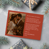 Whimsical Merry Married Calligraphy Wedding Bedankkaart