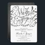 Whimsical  met Chalk Engagement Party Kaart<br><div class="desc">Pas voor uw gebeurtenis aan.</div>