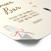 Whimsical met de hand getekende bruidssalon Mimosa Poster (Hoek)