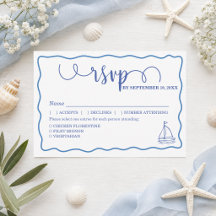 Whimsical met de hand getekende zeeleven bruiloft 