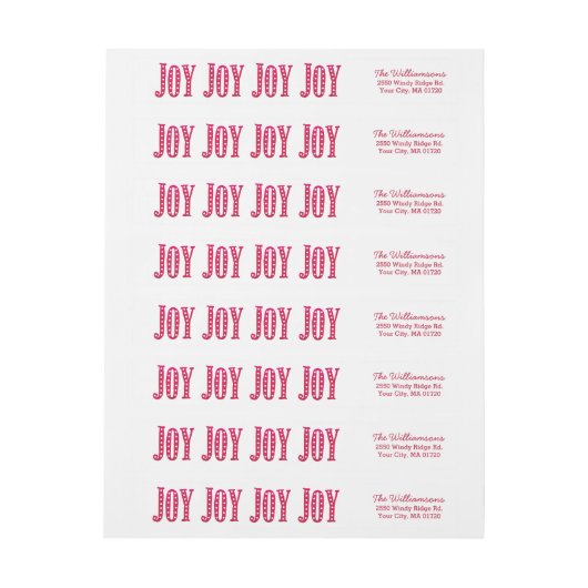 Whimsical-met-kerstcadeau Joy Custom (Vel)