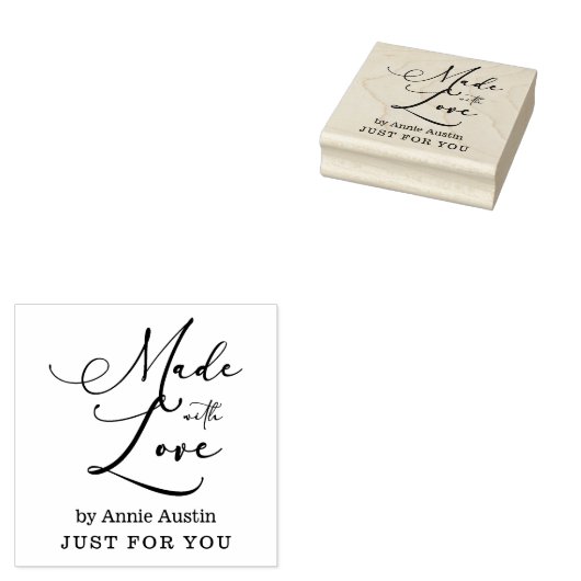 Whimsical met Love for Business Rubberstempel (Gestempeld)