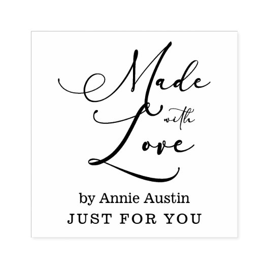 Whimsical met Love for Business Rubberstempel (Afrduk)