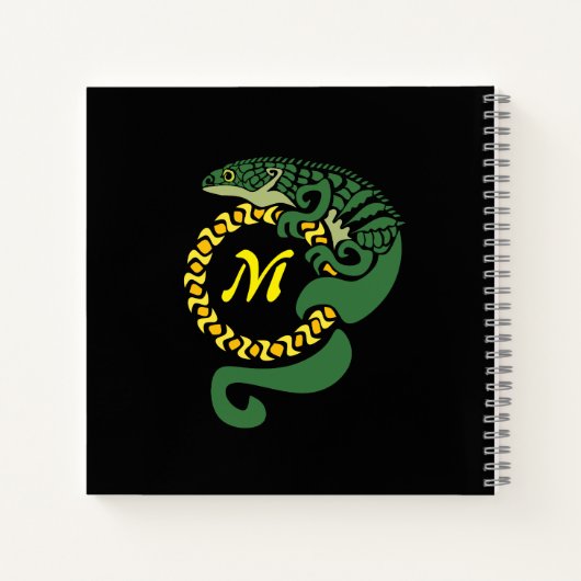 Whimsical Mexican Alligator Lizard Climate Notitieboek (Achterkant)