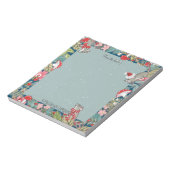 Whimsical Mice Mouse Mushroom Woodland Kerstland Notitieblok (Linkerzijde)