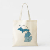 Whimsical Michigan State Classic T-Shirt Tote Bag (Achterkant)