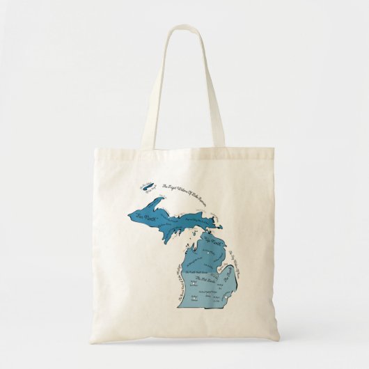 Whimsical Michigan State Classic T-Shirt Tote Bag (Voorkant)