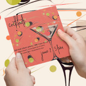 Whimsical Mid Century Modern Cocktail uur Kaart