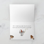 Whimsical Midnight Magic New Year Greeting Card Feestdagen Kaart (Binnen)