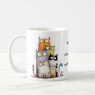 Whimsical Mijn Moppige Kattenvideo's Kijken Koffiemok
