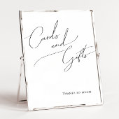 Whimsical Minimalist Script Kaarten and Gifts Sign Poster