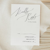 Whimsical Minimalist Script RSVP-kaart RSVP Kaartje
