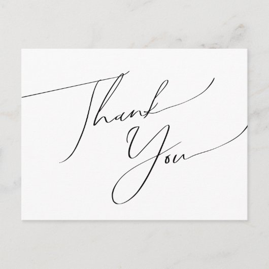 Whimsical Minimalist Script Weddenschap Hartelijk  Briefkaart (Voorkant)