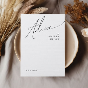 Whimsical Minimalist Script Wedding Advieskaart
