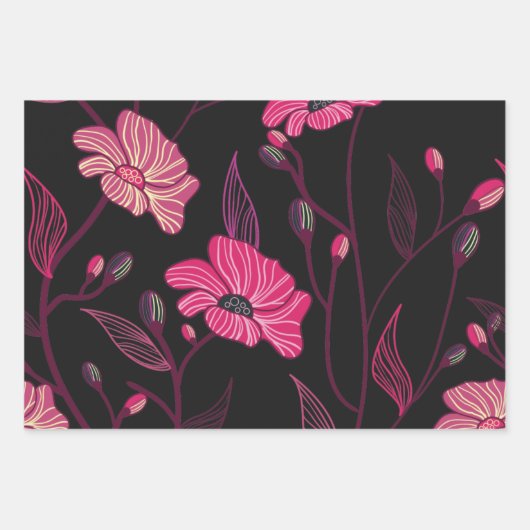 Whimsical Minimalist Wrapping Paper Sheets (Voorkant)