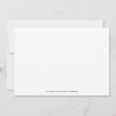 Whimsical Minimalistical Black Calligraphy on Whit Kaart (Achterkant)