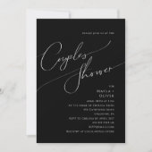 Whimsical-minimalistisch script | Black Couples Sh Kaart (Voorkant)
