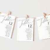 Whimsical-minimalistisch script | Tabelnummer