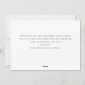 Whimsical minimalistische Kerstman Kerstmis Feestdagenkaart (Achterkant)