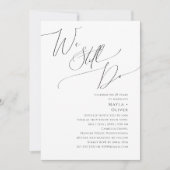 Whimsical Minimum Script we nog steeds Vow Renewal Kaart (Voorkant)