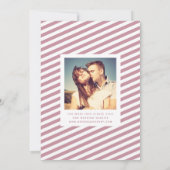 Whimsical Mod 3-Photo Save the Date | Mauve (Achterkant)