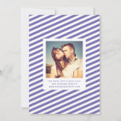 Whimsical Mod 3-Photo Save the Date | Periwinkle (Achterkant)