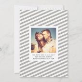 Whimsical Mod 3-Photo Save the Date | Zwart (Achterkant)