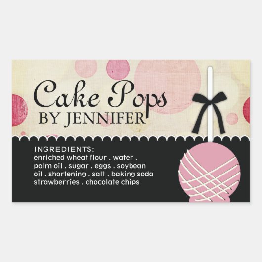 Whimsical Modern Bakery Packaging Stickers (Voorkant)