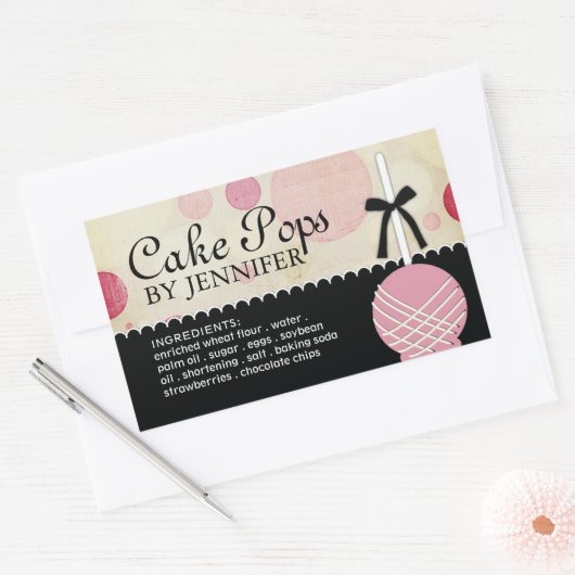 Whimsical Modern Bakery Packaging Stickers (Envelop)