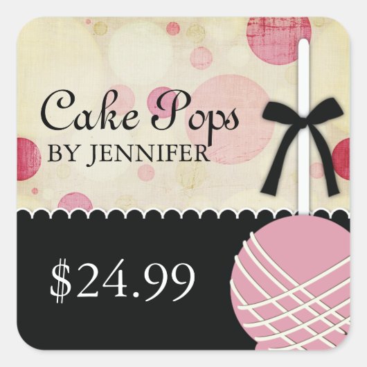 Whimsical Modern Bakery Prijs Labels (Voorkant)