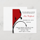 Whimsical Modern Birthday Invitation Kaart (Voorkant / Achterkant)