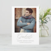 Whimsical Modern Calligraphy Photo Graduation (Staand voorkant)