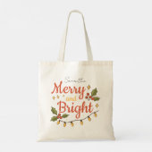 Whimsical Modern Christmas Holiday Tote Bag (Achterkant)