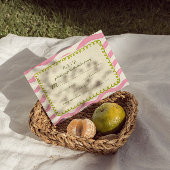 Whimsical Modern Roze & Groen Trouwen RSVP Kaart