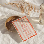 Whimsical Modern Roze & Rode bruiloft Bewaar de da Kaart