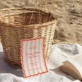 Whimsical Modern Roze & Rode bruiloft Bewaar de da Kaart