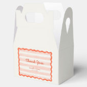 Whimsical Modern Roze & Rode bruiloft gunstboxen Bedankdoosjes (Geopend)