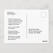 Whimsical Moderne Afstuderen Calligraphy Photo Briefkaart (Achterkant)