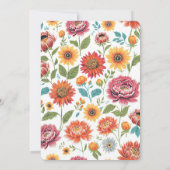 Whimsical Moederdag Brunch Chickadee Uitnodiging (Achterkant)