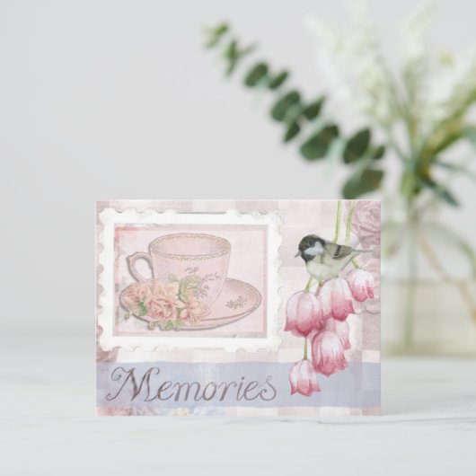 Whimsical Moederdag Scrapbook Journaal Herinnering Briefkaart (Staand voorkant)